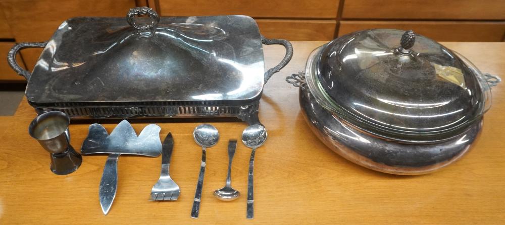 TWO SILVERPLATE CASSEROLES WITH