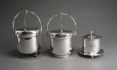 TWO SILVERPLATE ICE BUCKETS AN