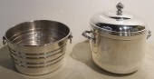TWO SILVERPLATE ICE BUCKETSTwo