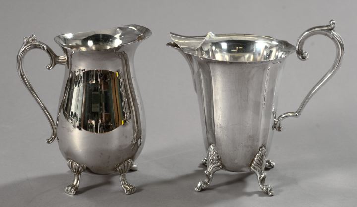 Two Silverplate Iced Water