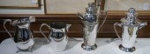 TWO SILVERPLATE MARTINI PITCHE