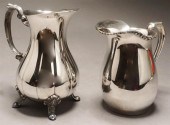 TWO SILVERPLATE PITCHERSTwo Si
