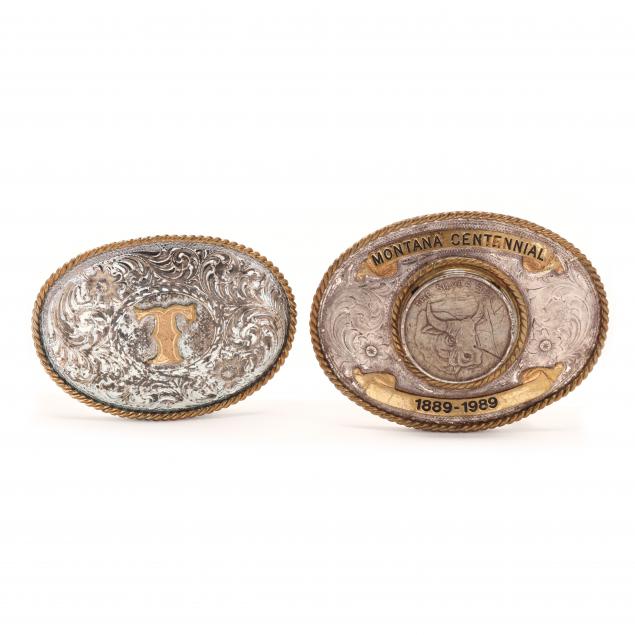 TWO SILVERPLATED SOUTHWESTERN
