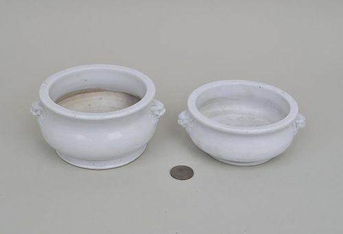 TWO SIMILAR BLANC DE CHINE