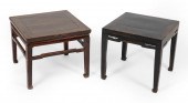 TWO SIMILAR CHINESE WOODEN TAB