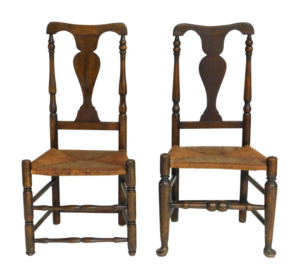 TWO SIMILAR EARLY QUEEN ANNE