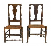TWO SIMILAR EARLY QUEEN ANNE C