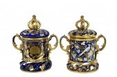 TWO SIMILAR ENGLISH GILT DECOR