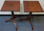 TWO SIMILAR FEDERAL MAHOGANY T