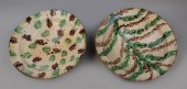 TWO SIMILAR GREEN AND MANGANES