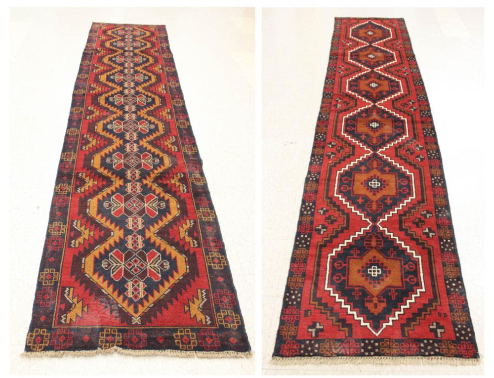 TWO SIMILAR HAND KNOTTED ORIENTAL