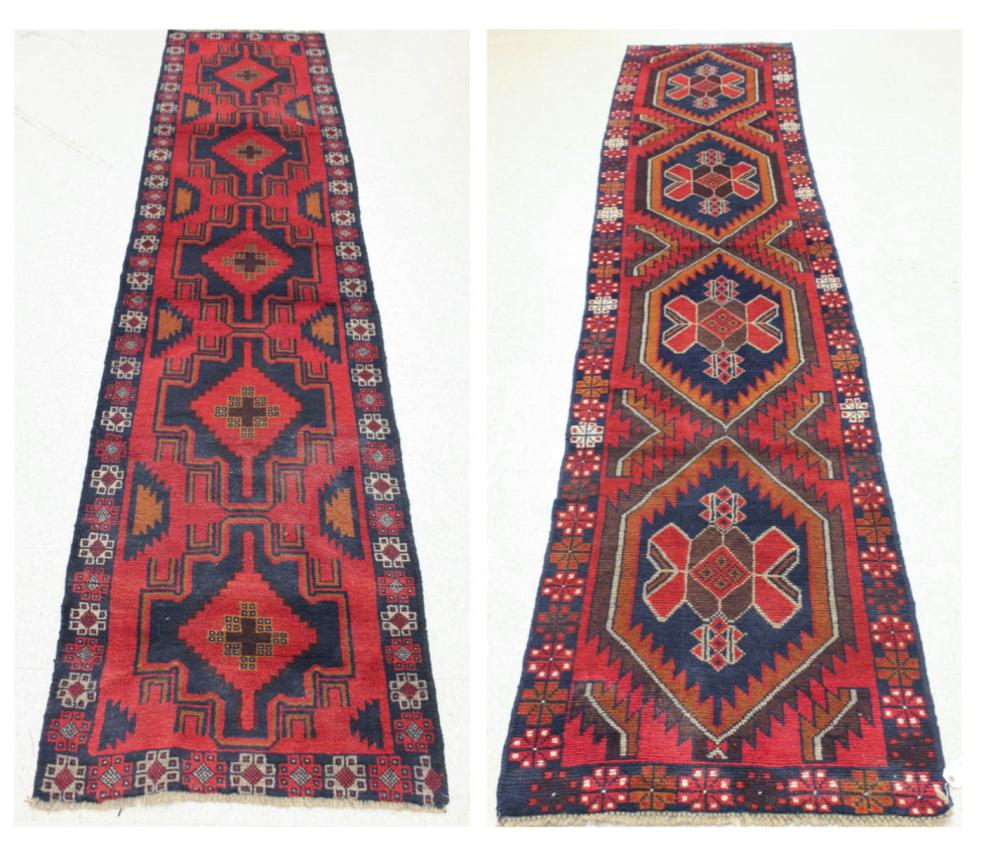 TWO SIMILAR HAND KNOTTED ORIENTAL