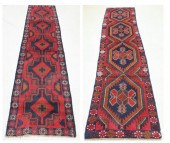 TWO SIMILAR HAND KNOTTED ORIEN