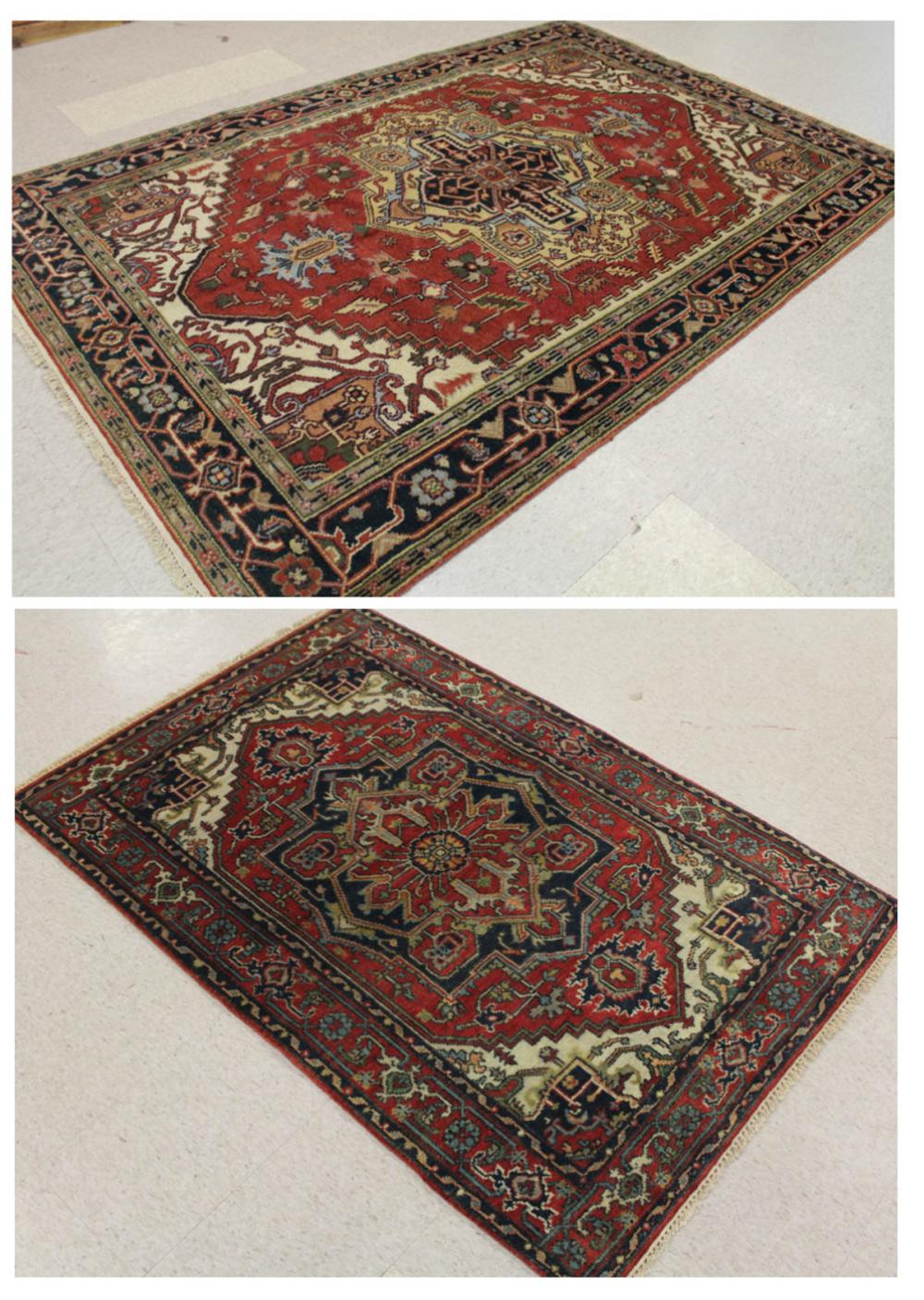 TWO SIMILAR HAND KNOTTED ORIENTAL