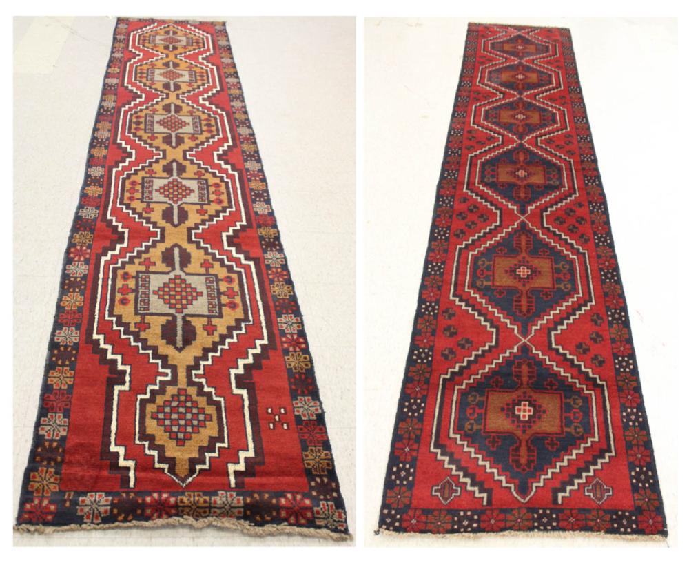 TWO SIMILAR HAND KNOTTED ORIENTAL