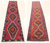 TWO SIMILAR HAND KNOTTED ORIEN