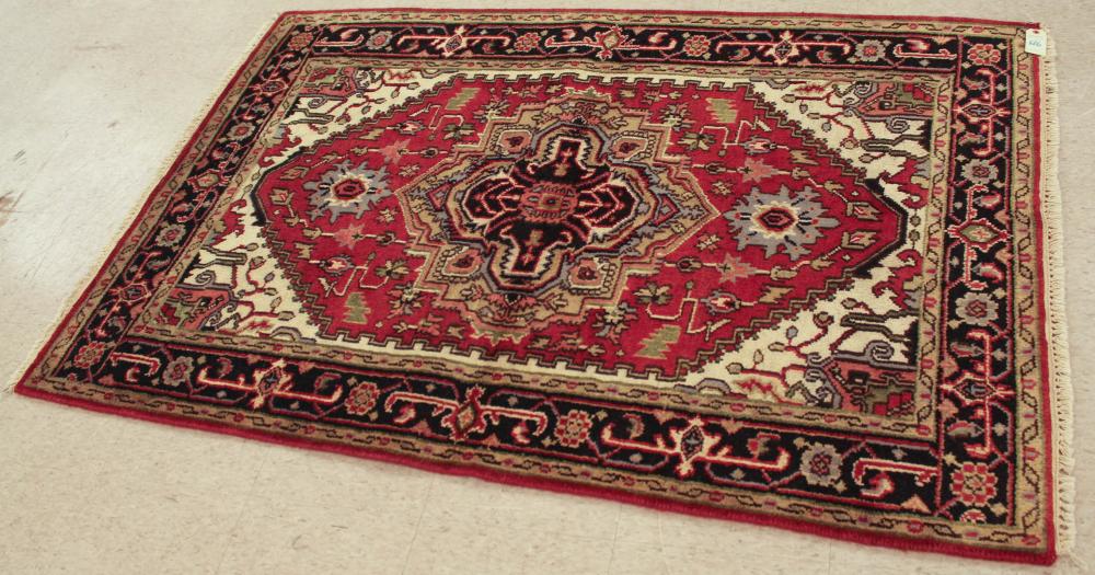 TWO SIMILAR HAND KNOTTED ORIENTAL