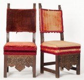 Two Similar Italian Carved Sid