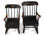 TWO SIMILAR LATE FEDERAL STYLE