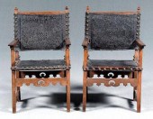 Two similar leather upholstere