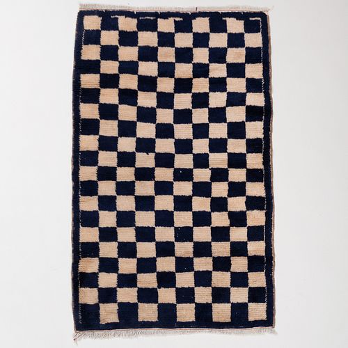 TWO SIMILAR MODERN BLUE AND WHITE