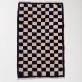 TWO SIMILAR MODERN BLUE AND WH