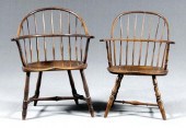 Two similar sack-back Windsor
