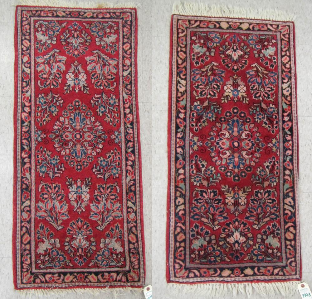 TWO SIMILAR SEMI-ANTIQUE PERSIAN