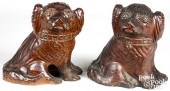 TWO SIMILAR SEWER TILE SPANIEL