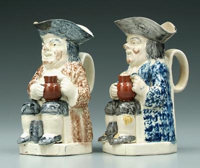 Two similar Toby jugs: both with