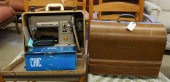 TWO SINGER SEWING MACHINES IN