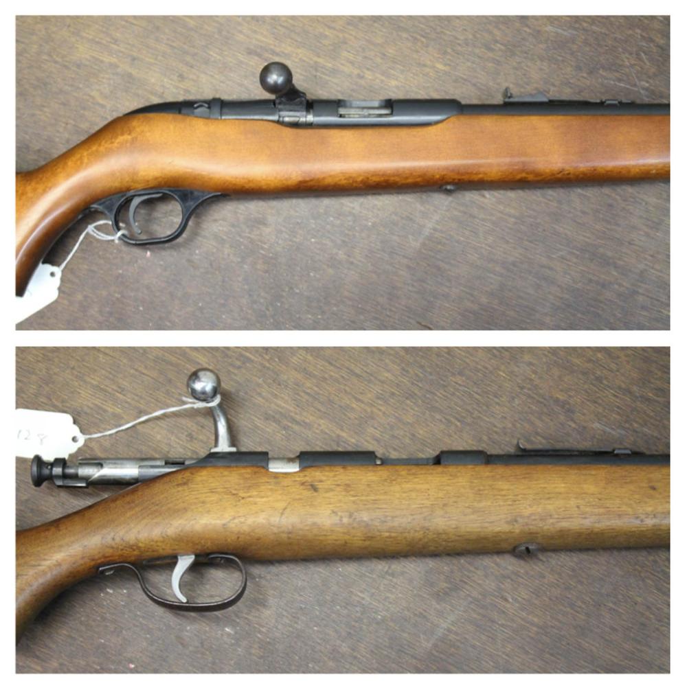 TWO SINGLE SHOT BOLT ACTION