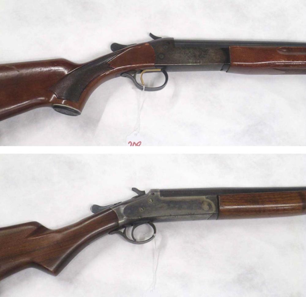 TWO SINGLE SHOT SHOTGUNS: