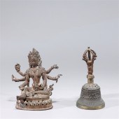 Two Sino-Tibetan bronzes inclu