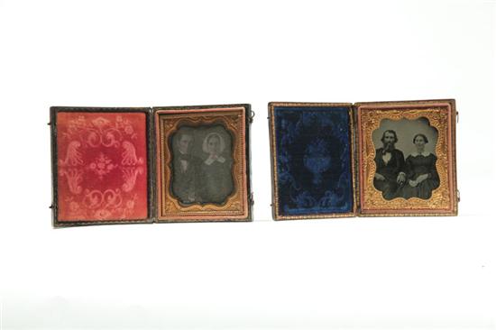 TWO SIXTH PLATE PORTRAITS OF