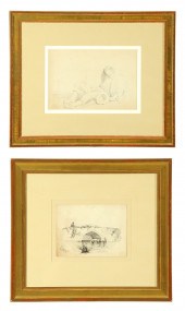 TWO SKETCHES BY EDWARD SEAGER