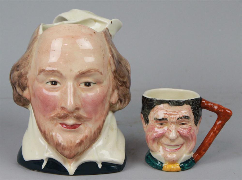 TWO SMALL CHARACTER JUGS