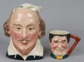 TWO SMALL CHARACTER JUGS inclu