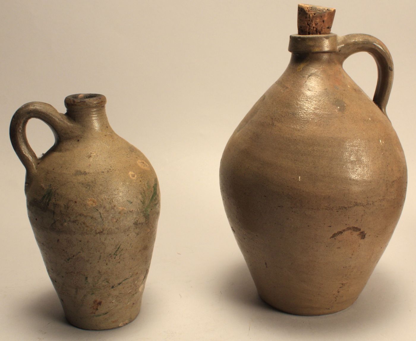 TWO SMALL CHARLESTOWN STONEWARE