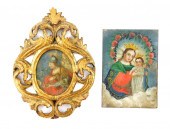 TWO SMALL EARLY OILS, THE FIRS