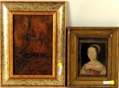 TWO SMALL FRAMED ARTWORKS, MAR