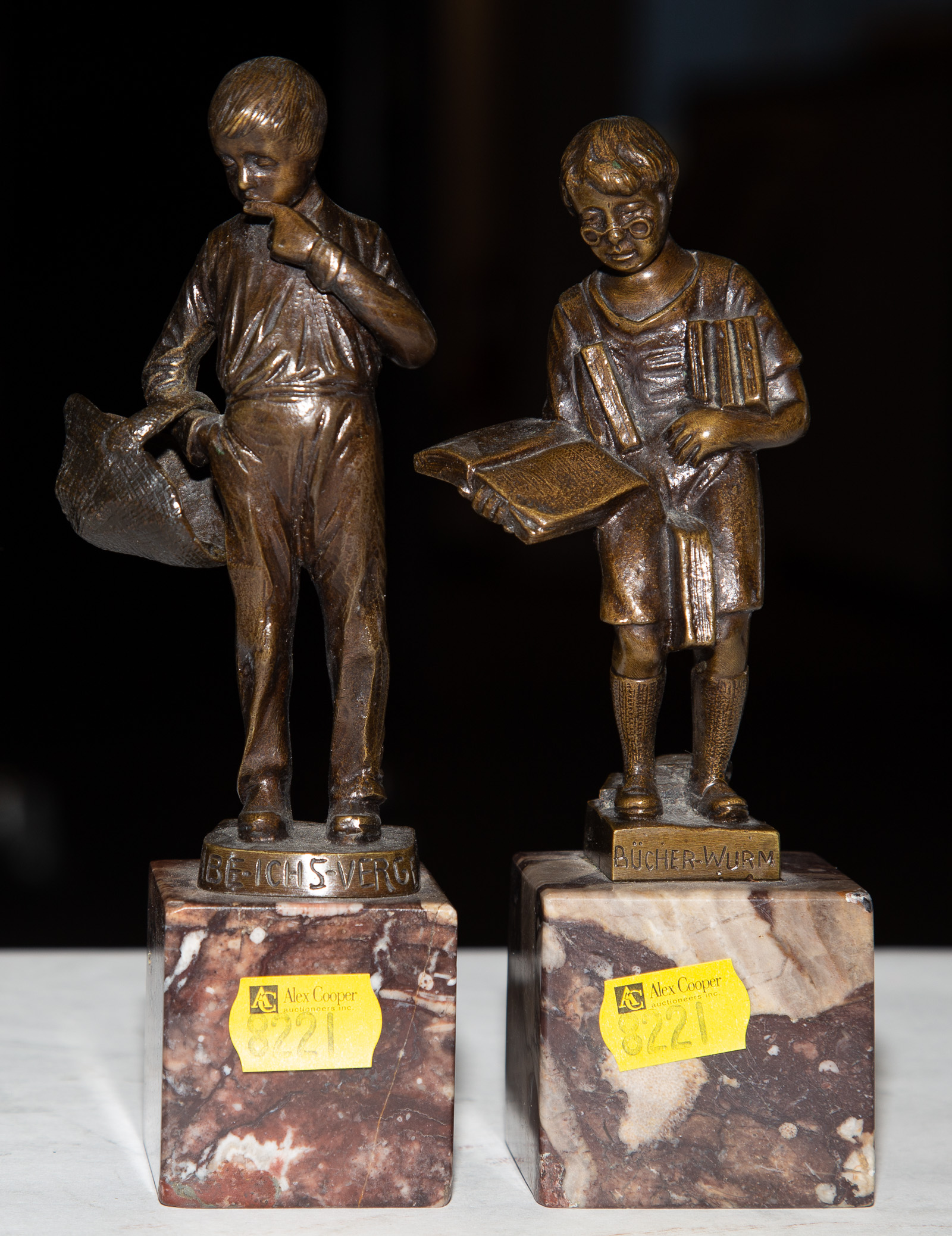 TWO SMALL GERMAN BRONZE FIGURES