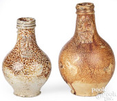 TWO SMALL GERMAN STONEWARE BEL