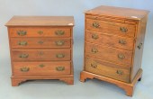 TWO SMALL MAHOGANY BACHELOR CH