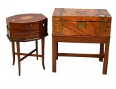 TWO SMALL MAHOGANY STANDSTwo S