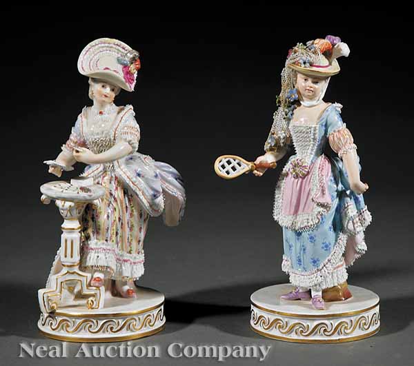 Two Small Meissen Porcelain Figures