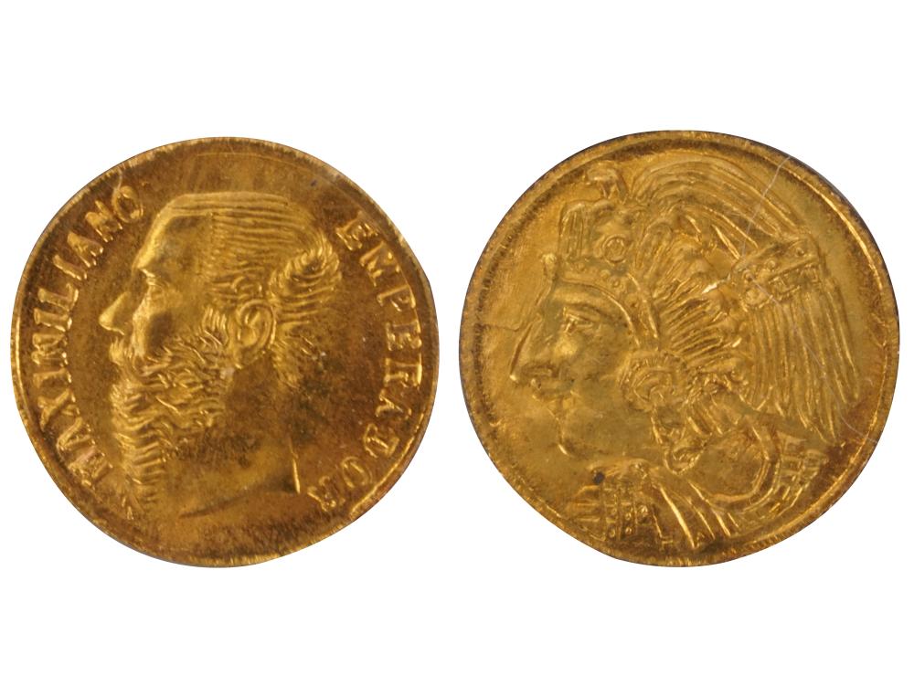 TWO SMALL MEXICAN GOLD