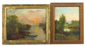 TWO SMALL NAIVE LANDSCAPES, 19