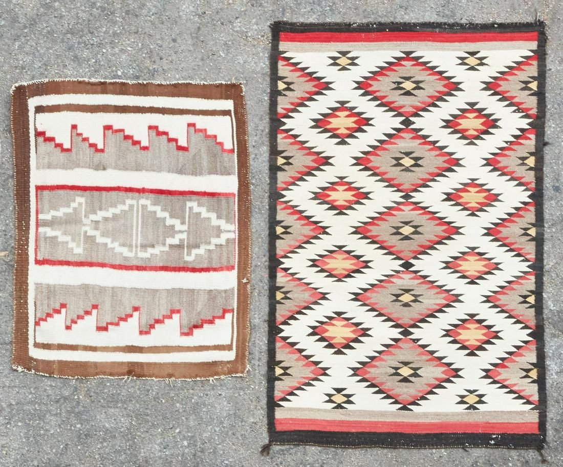 TWO SMALL NAVAJO WOVEN
