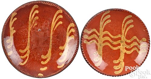 TWO SMALL PENNSYLVANIA REDWARE